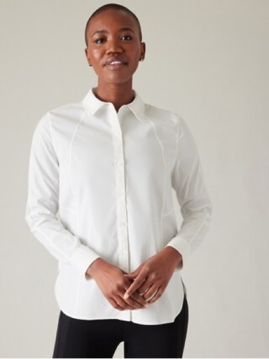 Athleta Tops - Athleta A-Frame Poplin Shirt